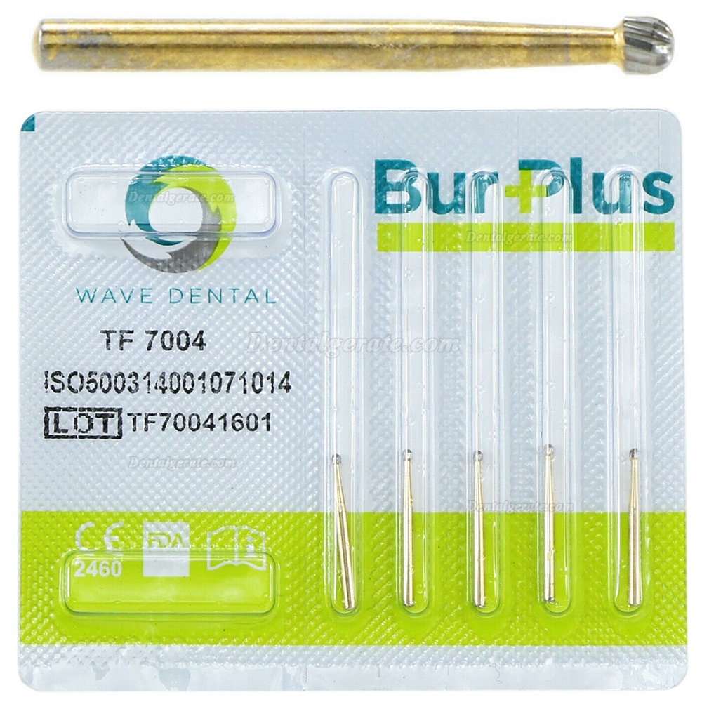 10 St&uuml;ck WaveDental TF 7004 Finiererbohrer Zahnmedizin Runden Hartmetallfinierer Zahnbohrer